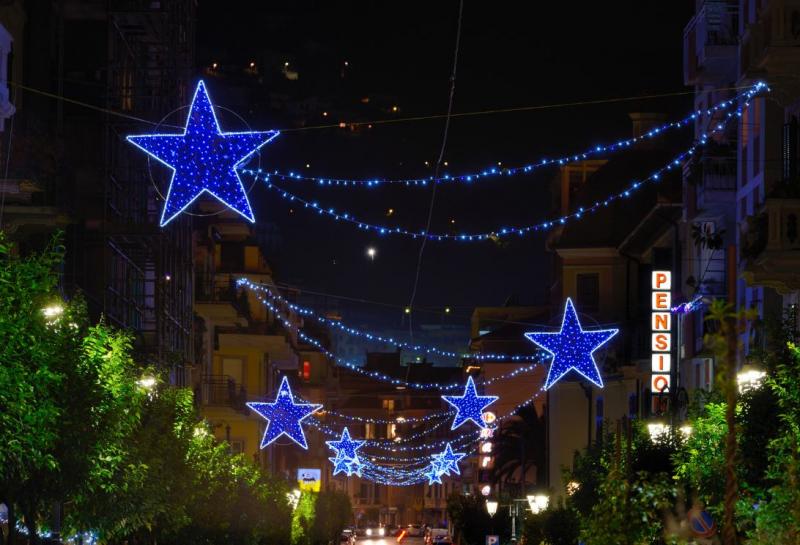 Stella Di Natale A 5 Punte.Centro Luminarie Metalux