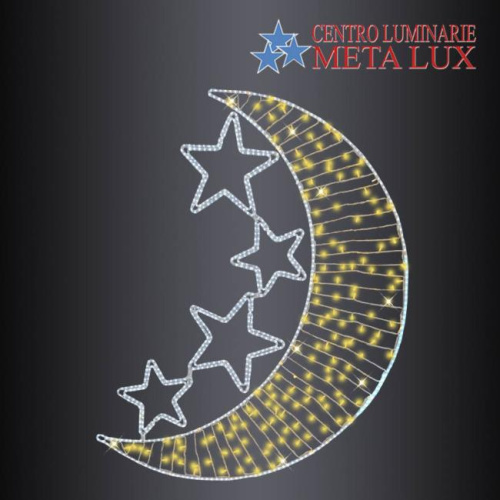 Mezza luna con stelle
