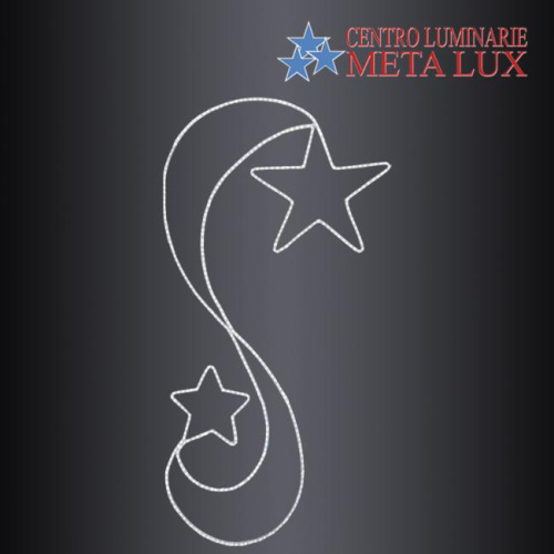 Doppio ricciolo con stelle