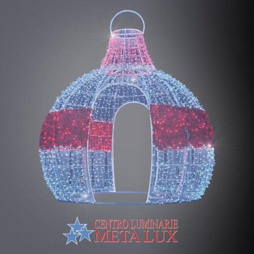 Sfera natalizia con apertura